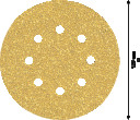 C470 smilšpapīrs 125 mm G40, 5 gab, Ekscentra slīpmašīnām, orbitālajām slīpmašīnām EXPERT C470 SLĪPDISKI, 2608900803, BOSCH