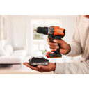 18V Hammer Drill with 2 X 2.0Ah SOC Battery, 1A charger in Kitbox BCD383D2XK-QW BLACK DECKER