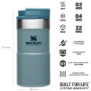 Terminis puodelis The NeverLeak Travel Mug, 0,25L, pilkai mėlynas; 2809856009 STANLEY