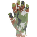 GARDEN GLOVES MILITARY PRINTING B 8" 74115 FLO