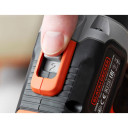 18V 2 Gear Hammer Drill, single sleeve metal chuck, 2x 2.5Ah Battery, 1A Charger, Kitbox BCD003MEM2K-QW BLACK DECKER