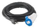 Kabelis ar kontaktdakšu, 120/60 24A 12 AWG, 3.5m, kods 58869, RUBI