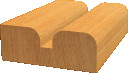 Profilfrēze A 6 mm R1 6.3 mm, D 25,4 mm, Rokas frēzēm, malu frēzēm VIRSMAS PROFILĒŠANAS FRĒZE STANDARD FOR WOOD, 2608628459, BOSCH