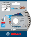 Dimanta grieš. disks * Universal 115x22.23 mm, Mazām leņķa slīpmašīnām PRO MULTI MATERIAL DIMANTA GRIEZĒJDISKS, 2608615057, BOSCH