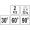 Magnetas suvirinimui 6.5X3.5Cm, 11.0X7.0Cm (2 vnt.) YT-08723 YATO