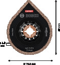 Starlock AVZ70RT4 1 gab., Svārstību daudzfunkcionālajiem darbarīkiem EXPERT AVZ 70 RT4 3 max FRĒZĒŠANAS PLĀKSNE, 2608900041, BOSCH