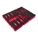 10 PACKOUT™ GAB. SKRŪVGRIEŽIEM UN KNAIBLĒM PAREDZĒTS ATVILKTŅU PUTU IELIKTŅU KOMPLEKTS, 10 PC PACKOUT DRAWER SCREWDRIVER & PLIER FOAM INSERT SET, 4932493638 MILWAUKEE