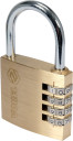 PADLOCK WITH 4-RING COMBINATION LOCK. 77609 VOREL