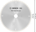 Stacionārā Ripzāģa disks 254x30x96 multi material, Paneļzāģiem PRO MULTI MATERIAL RIPZĀĢA ASMENS, 2608640451, BOSCH