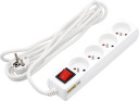 EXTENSION CORD W.GROUND W.SWITCH 4S 3M 72529 VOREL