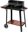 CHARCOAL GRILL WITH SHELF, 48X28CM 99585 LUND