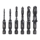 HSS G KOMBINĒTAIS URBIS/VĪTŅOTĀJS, 1/4" HSS-G COMBI DRILL TAP SET - 6 PC, 4932498267 MILWAUKEE