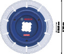 Dimanta cauruļu griešanas disks leņķa slīpmašīnām, ilgmūžīgs, 125 mm, 2608901391, BOSCH