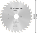 Ripzāģa disks 130x16mm Optiline Wood, Rokas ripzāģiem PRO WOOD RIPZĀĢA ASMENS, 2608640583, BOSCH