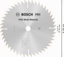 Ripzāģa disks 184x16 mm Multi material, Rokas ripzāģiem PRO MULTI MATERIAL RIPZĀĢA ASMENS, 2608640815, BOSCH