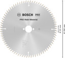 Ripzāģa disks 250x30 mm Multi material, Paneļzāģiem PRO MULTI MATERIAL RIPZĀĢA ASMENS, 2608640516, BOSCH