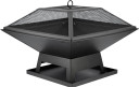 STEEL FIRE PIT WITH LID 45 X 45CM 99715 LUND