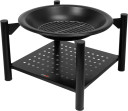 STEEL FIRE PIT W/ LOG STORE 58X58CMX55CM 99914 LUND