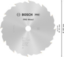 Ripzāģa disks 160x16mm Speedline Wood, Rokas ripzāģiem PRO WOOD RIPZĀĢA ASMENS, 2608640784, BOSCH