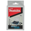 Triecienmuciņu komplekts 1/4" HEX 6gab. IMPACT BLACK E-15768 MAKITA