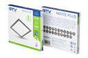 Iebūvējams LED Griestu Panelis MATIS PLUS, melns, 24W, 2000lm, 3000K, 120°, IP20 LD-MAW24W-CBP-10 GTV