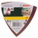 Delta slīppapīri K120 25gab, SANDING SHEET SET FOR DELTA SANDERS (25 PCS.), 2607019490 BOSCH