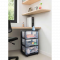 Sahtlisüsteem, 4-sahtlit 20L Drawer System 37x39x80,5cm must/läbipaistev 0806771146 CURVER