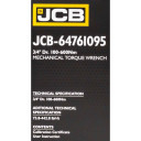 Dinamometriskā atslēga 3/4" 100-600Nm, JCB-64761095 JCB