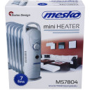 Eļļas radiators MS 7804, 700W, 7 sekcijas, balts; MS 7804 MESKO