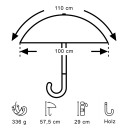 Lietusmētelis 'light trek ECO', 100% pārstrādāts PET, automātiska atvēršana/aizvēršana, R130613, EUROSCHIRM