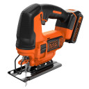 18 V siaurapjūklis ir 2,5 A baterija ir 1 A įkroviklis BDCJS18E1-QW BLACK DECKER