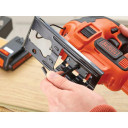 18 V siaurapjūklis ir 2,5 A baterija ir 1 A įkroviklis BDCJS18E1-QW BLACK DECKER