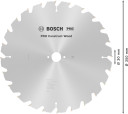 Ripzāģa disks 350x30 mm Construct wood top, Galda zāģiem PRO CONSTRUCT WOOD RIPZĀĢA ASMENS, 2608640692, BOSCH