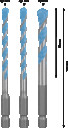 3-daļ.univers.urbju kompl HEX-9, 5/6/8mm, Triecienurbjmašīnām/triecienskrūvgriežiem, urbjmašīnām/skrūvgriežiem, tiecienskrūvgriežiem EXPERT HEX-9 MULTI CONSTRUCTION URBJU KOMPLEKTS, 2608900584, BOSCH