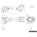 Akumulatora leņķa slīpmašīna W 18 L 7-125; 602371850 METABO