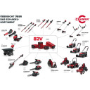 Akumulatora krūmgriezis 82V, 2kW; 2101686 CRAMER