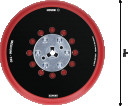 Slīpēšanas pamatne 150mm,Mediu GET 75-150, Ekscentra slīpmašīnām EXPERT MULTIHOLE BALSTA DISKS, 2608900007 BOSCH