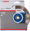 Akmens griešanas dimanta disks, 125 mm, 22.23 mm urbums, 2608602598, BOSCH