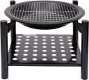 STEEL FIRE PIT 50CM, GRILL, LOG STORE 99713 LUND