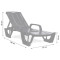 Lamamistool Florida 190x67x30cm hall 29180024130 KETER