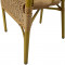 Krēsls BAMBUS 56x63xH76cm plastikas pinums, bēšs, bambuss, alumīnija imitācija 18634 HOME4YOU