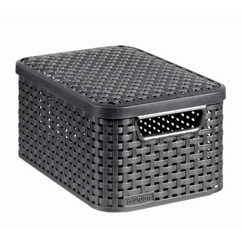 Curver табурет. Корзина Curver Rattan Style Box l 30л. Curver Rattan Style m. Корзина Курвер стайл темно-серый. Curver Eco.