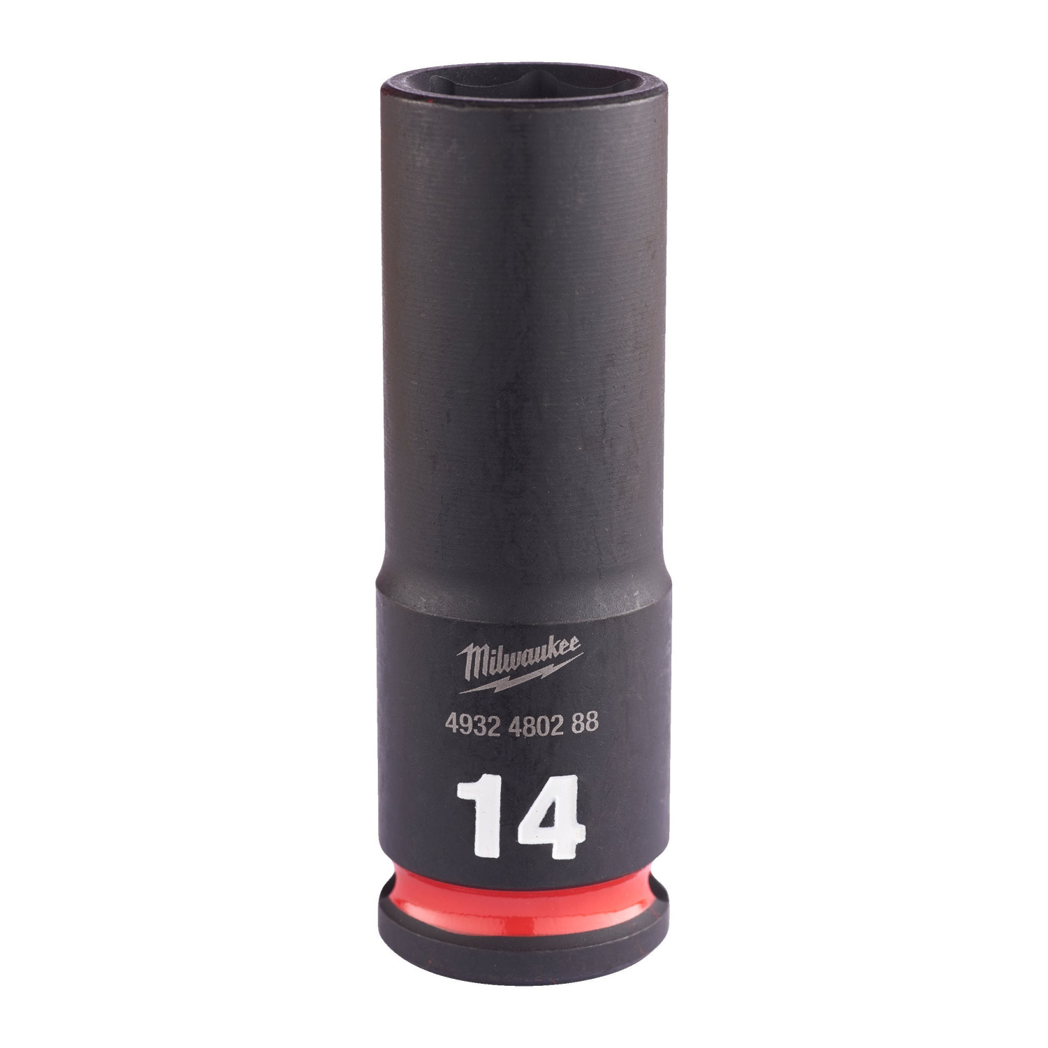 SHOCKWAVE™ IMPACT DUTY TRIECIENIZTURĪGAS UZGRIEŽŅU MUCIŅAS, 14 MM 3/8" IMPACT SOCKET DEEP - 1 PC, 4932480288 MILWAUKEE