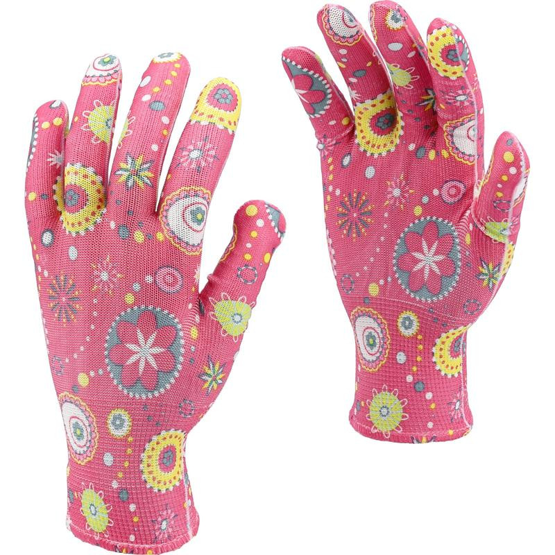 GARDEN GLOVES TYPE: A SIZE: 8" 74117 FLO