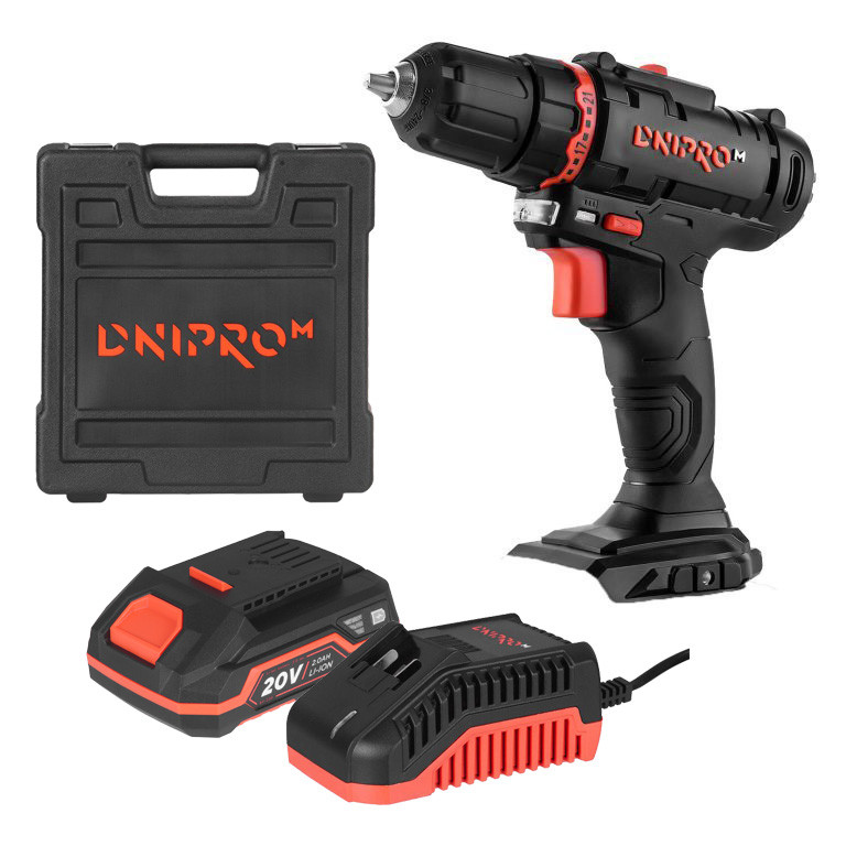 Cordless drill 20V 2.0Ah CD-2018-120S DNIPRO-M