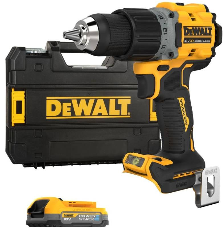 Ударная дрель 500 Вт 18 В 1,7 Ач 90 Нм DCD800E1T-QW DEWALT