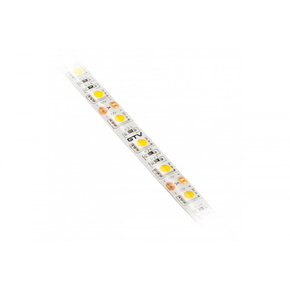 LED lente FLASH 5050, 300 LED, 4000K, 72W, IP65 10mm, 5m spole, DC12V LD-5050-300-65-NE4 GTV