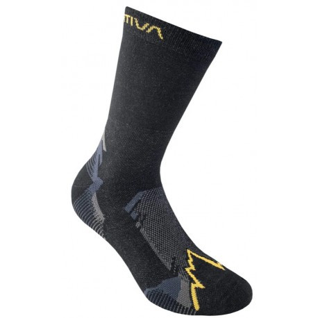 Zeķes X-CURSION Socks, izmērs: M, Black/Yellow, 8020647161584 LA SPORTIVA