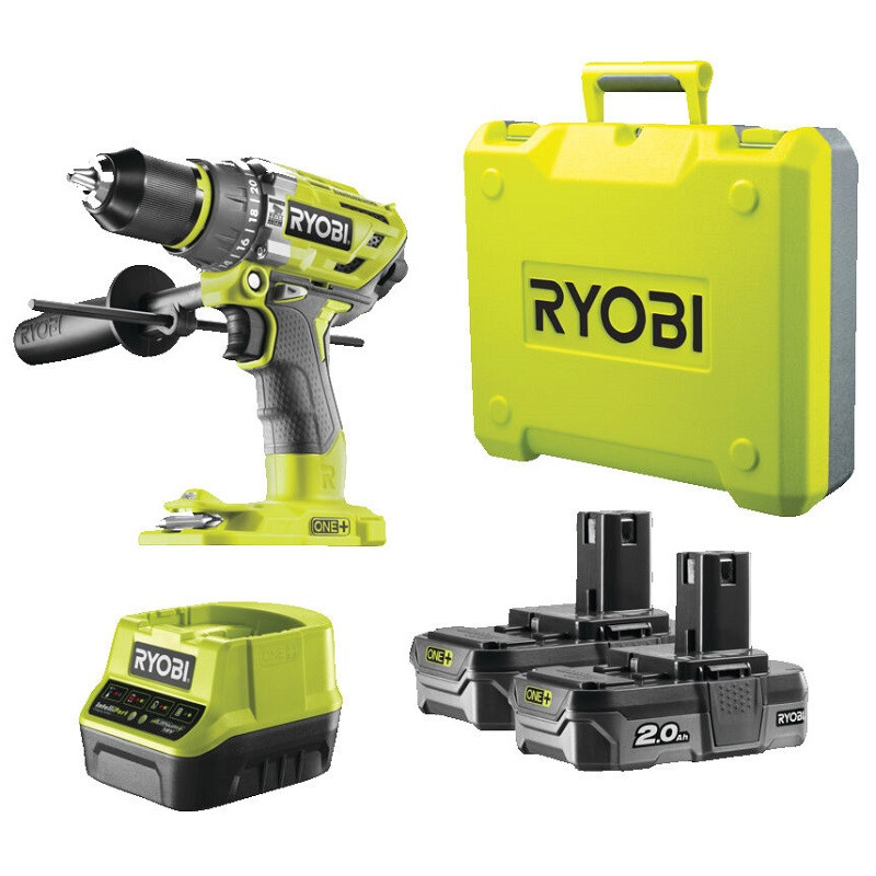 Impact drill 18V 2x2.0Ah R18PD7-220B 5133004295 RYOBI