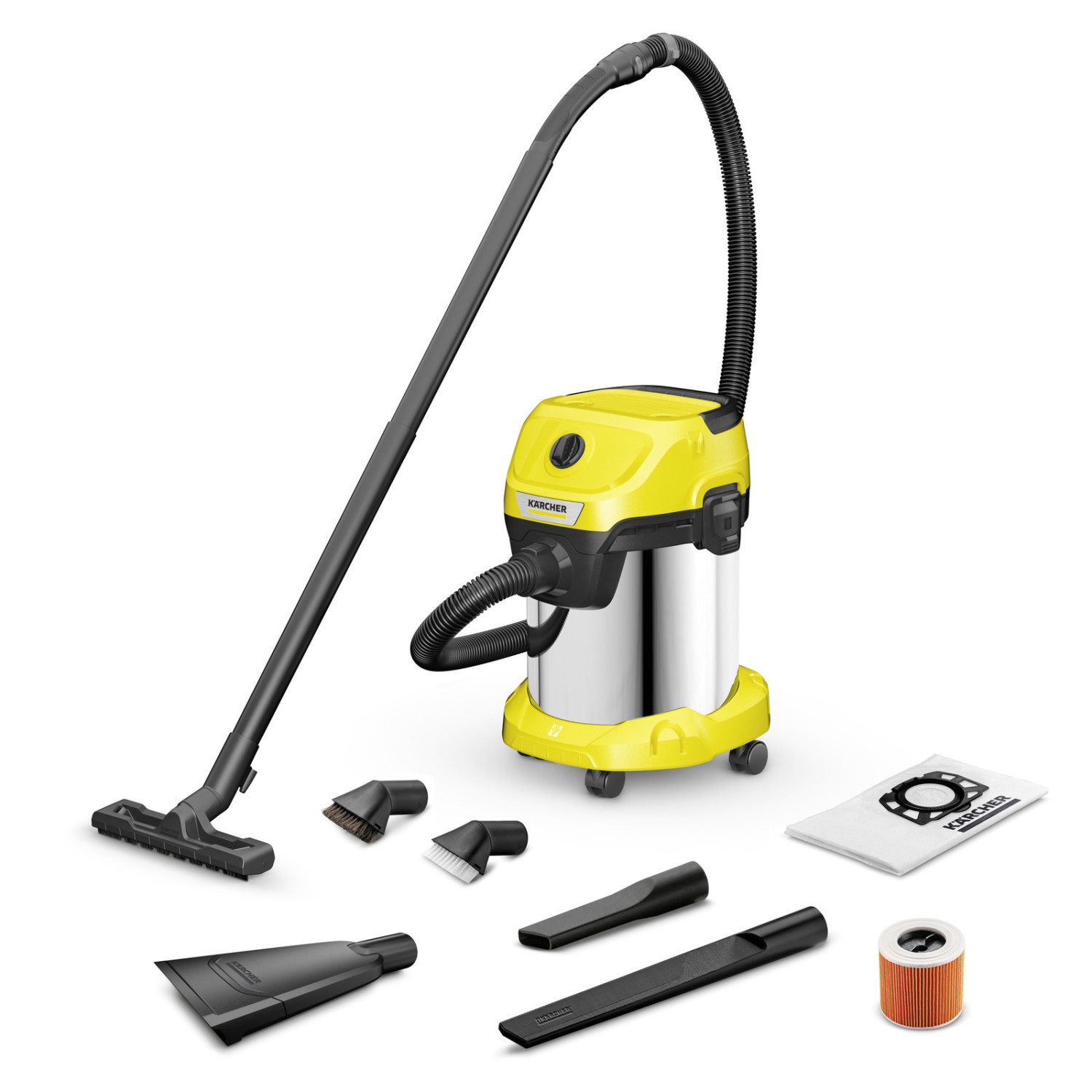 Пылесос для сухой и влажной уборки WD 3 S V-17/6/20 CAR (YSY) 1.628-149.0 KARCHER